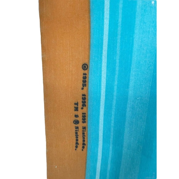 Nintendo Pokemon Blue Brown Standard Regular Pillow Case Pikachu Vintage - Picture 4 of 6